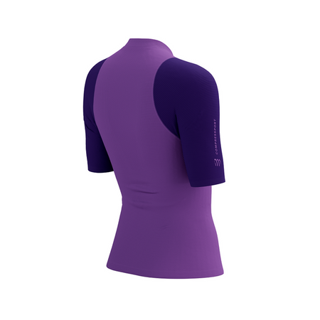 COMPRESSPORT Koszulka do biegania damska TRAIL RACING POSTURAL SS TOP purple/lilac