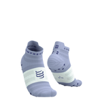 COMPRESSPORT Skarpetki do biegania PRORACING SOCKS V4 ULTRALIGHT RUN LOW lavender/white