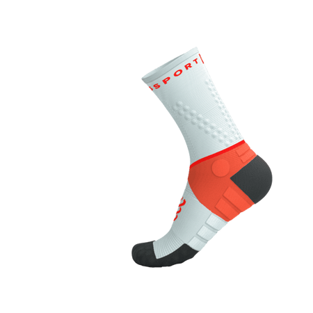 COMPRESSPORT Skarpetki do biegania ULTRA TRAIL SOCKS V2.0 gray violet/tigerlily