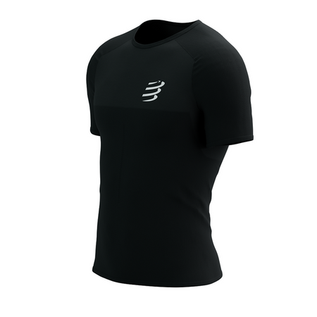 COMPRESSPORT Koszulka biegowa PERFORMANCE SS T-SHIRT black/white