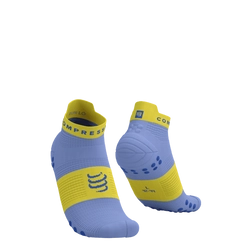 COMPRESSPORT Skarpetki do biegania krótkie PRORACING SOCKS V4 RUN LOW jacaranda/maize