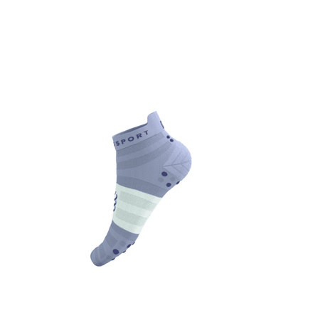 COMPRESSPORT Skarpetki do biegania PRORACING SOCKS V4 ULTRALIGHT RUN LOW lavender/white
