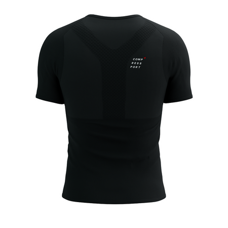 COMPRESSPORT Koszulka biegowa PERFORMANCE SS T-SHIRT black/white