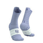 COMPRESSPORT Skarpetki do biegania PRORACING SOCKS V4 ULTRALIGHT RUN HIGH lavender/white