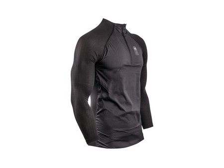 COMPRESSPORT Bluza biegowa męska HYBRID PULLOVER czarna