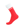 COMPRESSPORT Skarpetki kompresyjne do biegania MID COMPRESSION SOCKS V2.0 fluo red/white