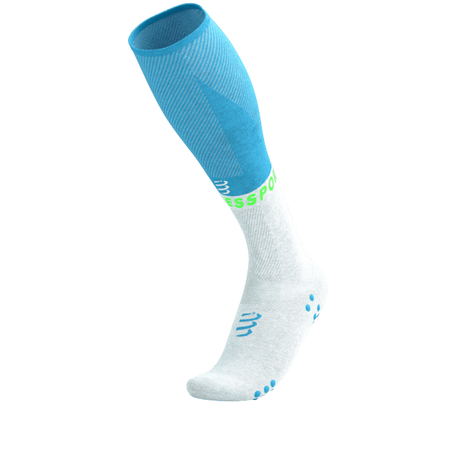 COMPRESSPORT Skarpety kompresyjne FULL SOCKS OXYGEN norse blue/neon green