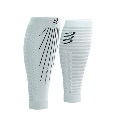 COMPRESSPORT Opaski kompresyjne na łydki R2 AERO white/black