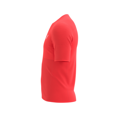 COMPRESSPORT Koszulka biegowa PRO RACING SS T-SHIRT fluo red