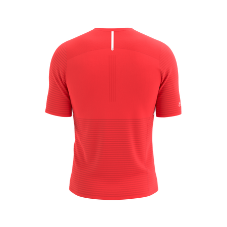 COMPRESSPORT Koszulka biegowa PRO RACING SS T-SHIRT fluo red