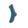 COMPRESSPORT Skarpetki do biegania wysokie PRORACING SOCKS V4 RUN HIGH niagara blue/white