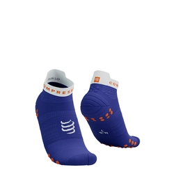 COMPRESSPORT Skarpetki do biegania krótkie PRORACING SOCKS V4 RUN LOW dazz blue/white