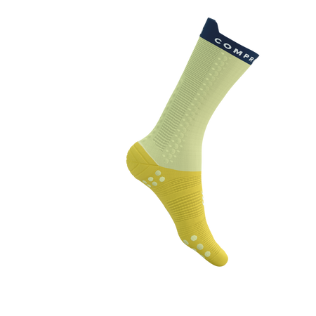 COMPRESSPORT Skarpetki rowerowe PRORACING SOCKS V4 BIKE elf yellow/blues