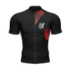 COMPRESSPORT Koszulka kompresyjna do biegania TRAIL POSTURAL SS TOP czarno-czerwona