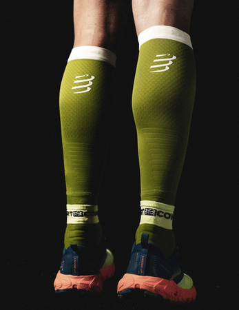 COMPRESSPORT Opaski kompresyjne na łydki R2V3 woodbine/white reflect