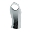 COMPRESSPORT Triathlonowa koszulka kompresyjna TRI POSTURAL AERO TANK TOP black/white print