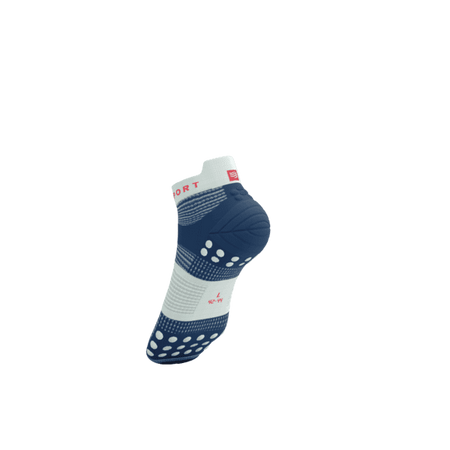 COMPRESSPORT Skarpetki do biegania krótkie PRORACING SOCKS V4 RUN LOW blues/sugar