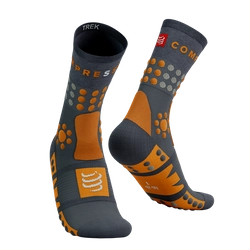 COMPRESSPORT Kompresyjne skarpetki trekkingowe TREKKING SOCKS magnet/autumn glory