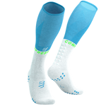 COMPRESSPORT Skarpety kompresyjne FULL SOCKS OXYGEN norse blue/neon green