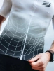 COMPRESSPORT Triathlonowa koszulka kompresyjna TRI POSTURAL AERO SS TOP black/white print