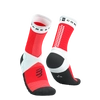 COMPRESSPORT Skarpetki do biegania ULTRA TRAIL SOCKS V2.0 white/fluo red