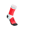 COMPRESSPORT Skarpetki do biegania ULTRA TRAIL SOCKS V2.0 white/fluo red