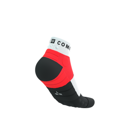 COMPRESSPORT Skarpetki do biegania ULTRA TRAIL LOW SOCKS V2.0 fluo red/white