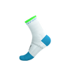 COMPRESSPORT Skarpetki do biegania PRO MARATHON SOCKS V2.0 white/norse blue/neon green