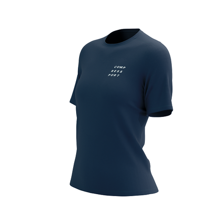 COMPRESSPORT Koszulka lifestyle damska PODIUM SS T-SHIRT blues