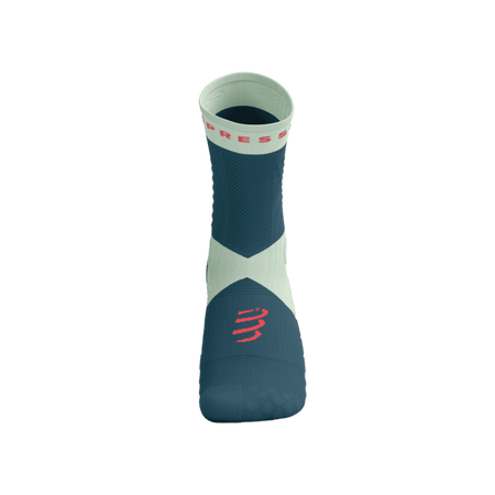 COMPRESSPORT Skarpetki do biegania ULTRA TRAIL SOCKS V2.0 stargazer/aqua/fluo red