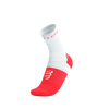 COMPRESSPORT Skarpetki do biegania PRO MARATHON SOCKS V2.0 fluo red/white