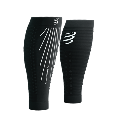 COMPRESSPORT Opaski kompresyjne na łydki R2 AERO black/white