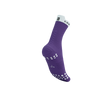 COMPRESSPORT Skarpetki do biegania wysokie PRORACING SOCKS V4 RUN HIGH lilac/white