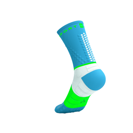 COMPRESSPORT Skarpetki do biegania ULTRA TRAIL SOCKS V2.0 norse blue/neon green
