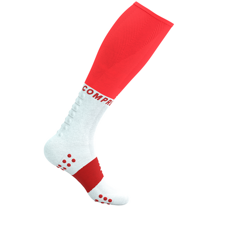 COMPRESSPORT Skarpety kompresyjne FULL SOCKS OXYGEN fluo red