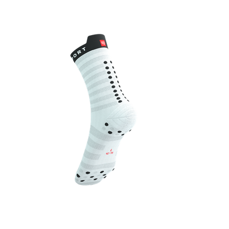 COMPRESSPORT Skarpetki do biegania PRORACING SOCKS V4 ULTRALIGHT RUN HIGH white/red/black