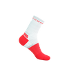 COMPRESSPORT Skarpetki do biegania PRO MARATHON SOCKS V2.0 fluo red/white