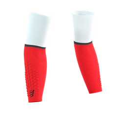 COMPRESSPORT Rękawki kompresyjne ARMFORCE ULTRALIGHT white/fluo red