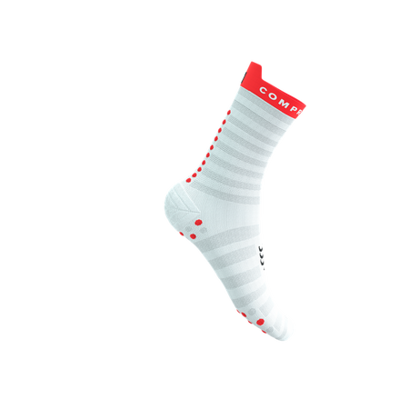 COMPRESSPORT Skarpetki do biegania PRORACING SOCKS V4 ULTRALIGHT RUN HIGH white/red/black