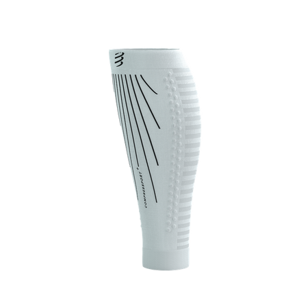 COMPRESSPORT Opaski kompresyjne na łydki R2 AERO white/black