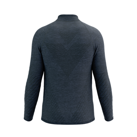 COMPRESSPORT Bluza biegowa męska SEAMLESS ZIP SWEATSHIRT mood indigo melange