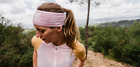 COMPRESSPORT Opaska na głowę HEADBAND ON/OFF roseate