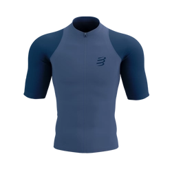 COMPRESSPORT Koszulka do biegania TRAIL RACING POSTURAL SS TOP indigo/blues