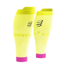 COMPRESSPORT Opaski kompresyjne na łydki R2 OXYGEN safe yellow