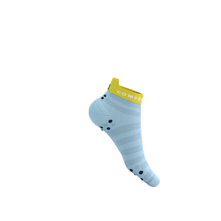 COMPRESSPORT Skarpetki do biegania PRORACING SOCKS V4 ULTRALIGHT RUN LOW cashmere blue/maize