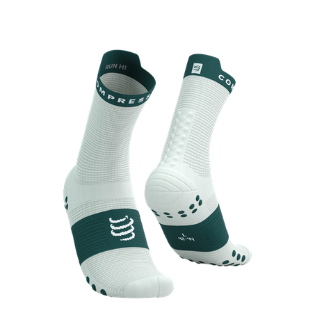 COMPRESSPORT Skarpetki do biegania wysokie PRORACING SOCKS V4 RUN HIGH sugar/storm