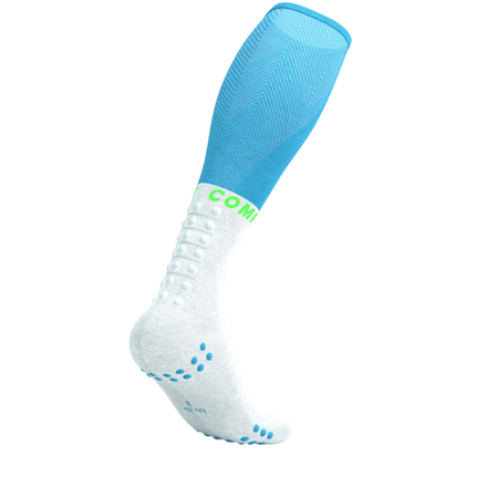 COMPRESSPORT Skarpety kompresyjne FULL SOCKS OXYGEN norse blue/neon green