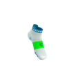 COMPRESSPORT Skarpetki do biegania krótkie PRORACING SOCKS V4 RUN LOW white/norse blue/neon green
