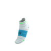 COMPRESSPORT Skarpetki do biegania PRORACING SOCKS V4 ULTRALIGHT RUN LOW white/norse blue/neon green