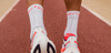 COMPRESSPORT Skarpetki do biegania PRO MARATHON SOCKS V2.0 fluo red/white